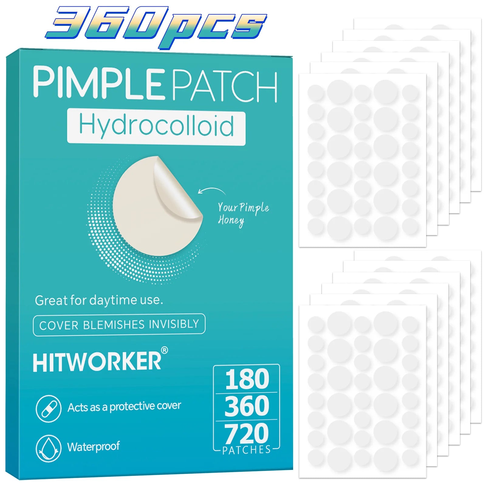 ClearGlow Acne Pimple Patches – Invisible Overnight Spot Treatment