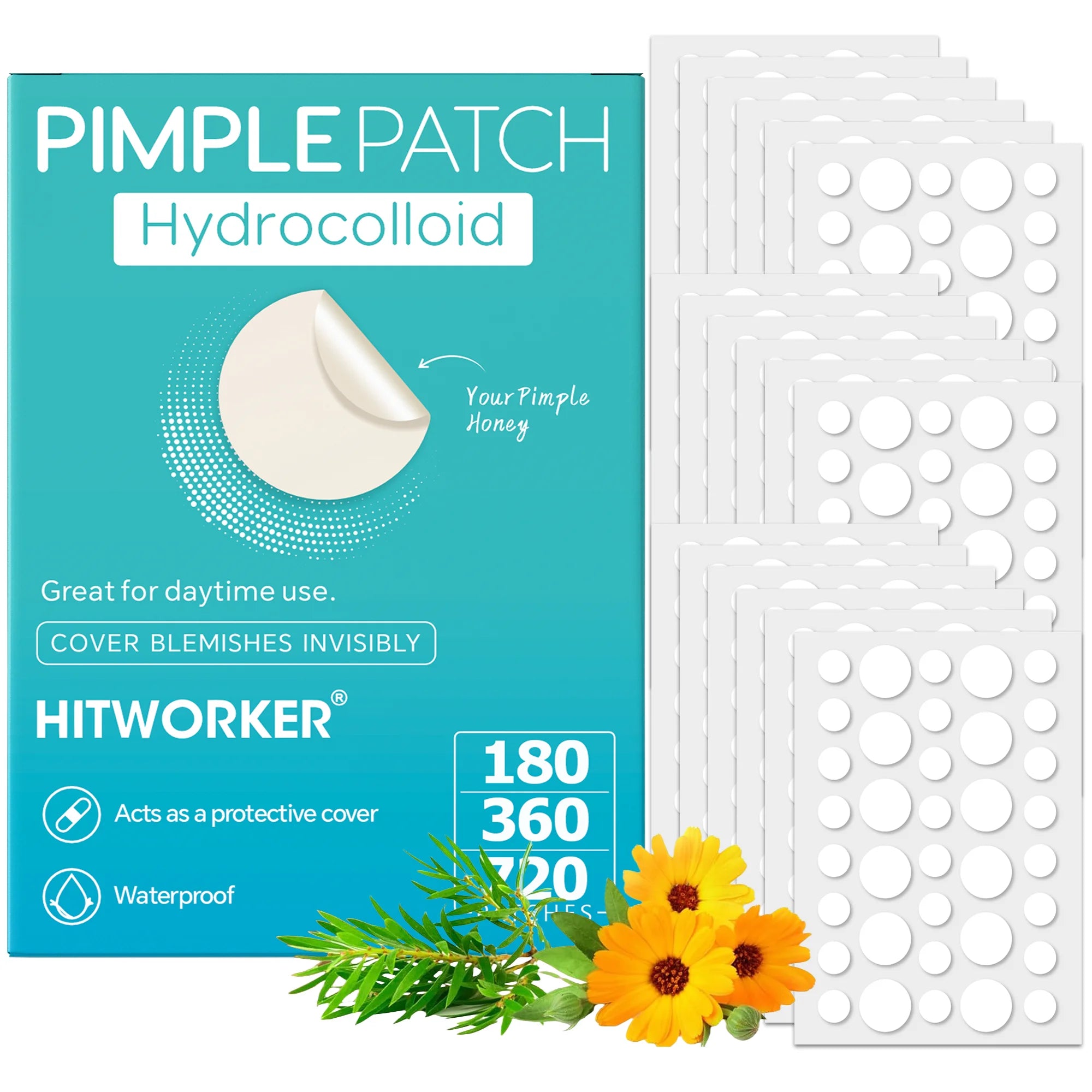 ClearGlow Acne Pimple Patches – Invisible Overnight Spot Treatment
